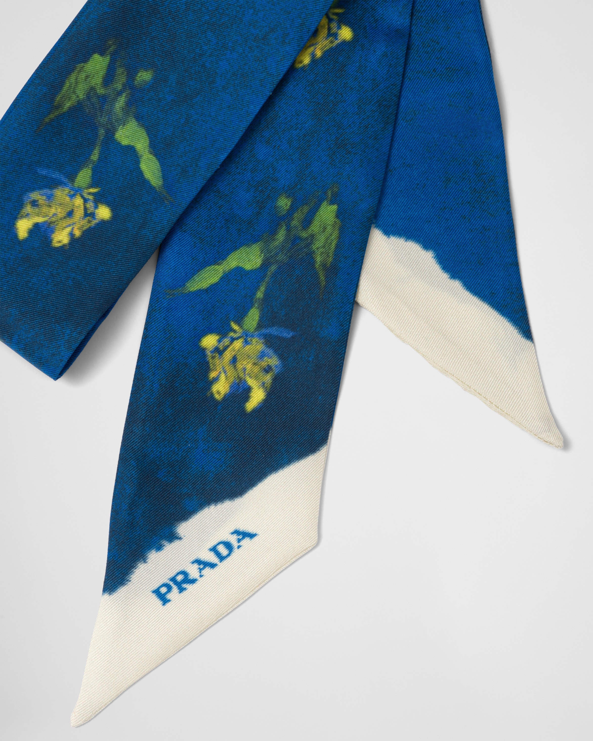 Printed silk twill scarf - 2