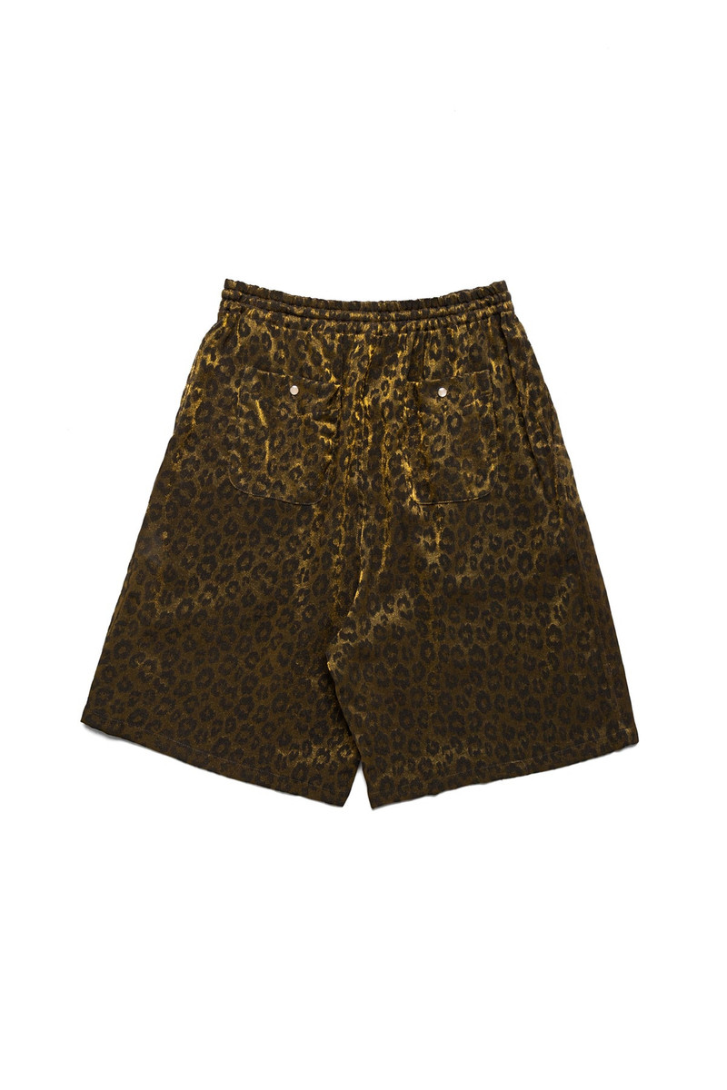 NEEDLES String Cowboy H.D. Short Rayon Leopard Jacquard - Gold outlook