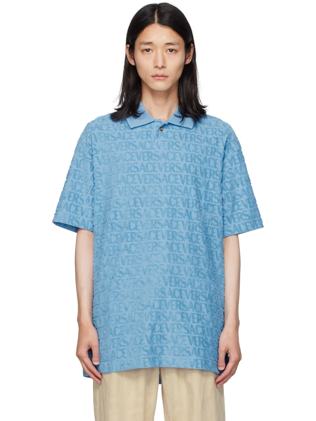 Blue Allover Polo - 1