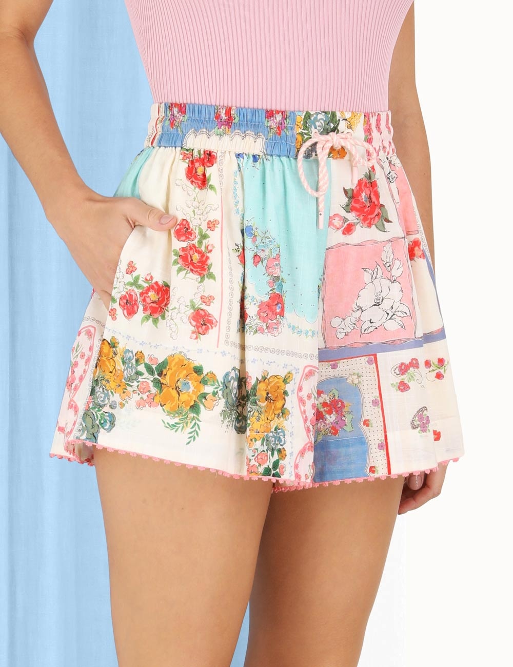 CLOVER PATCHED RELAXED SHORT - 5