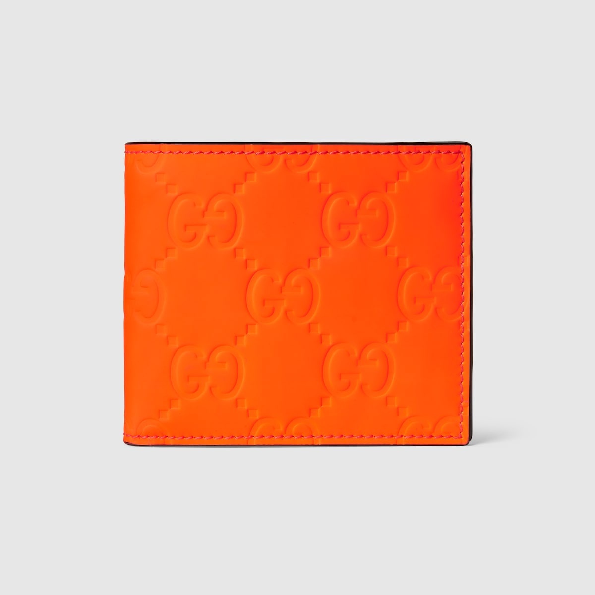 GG rubber-effect bi-fold wallet - 1