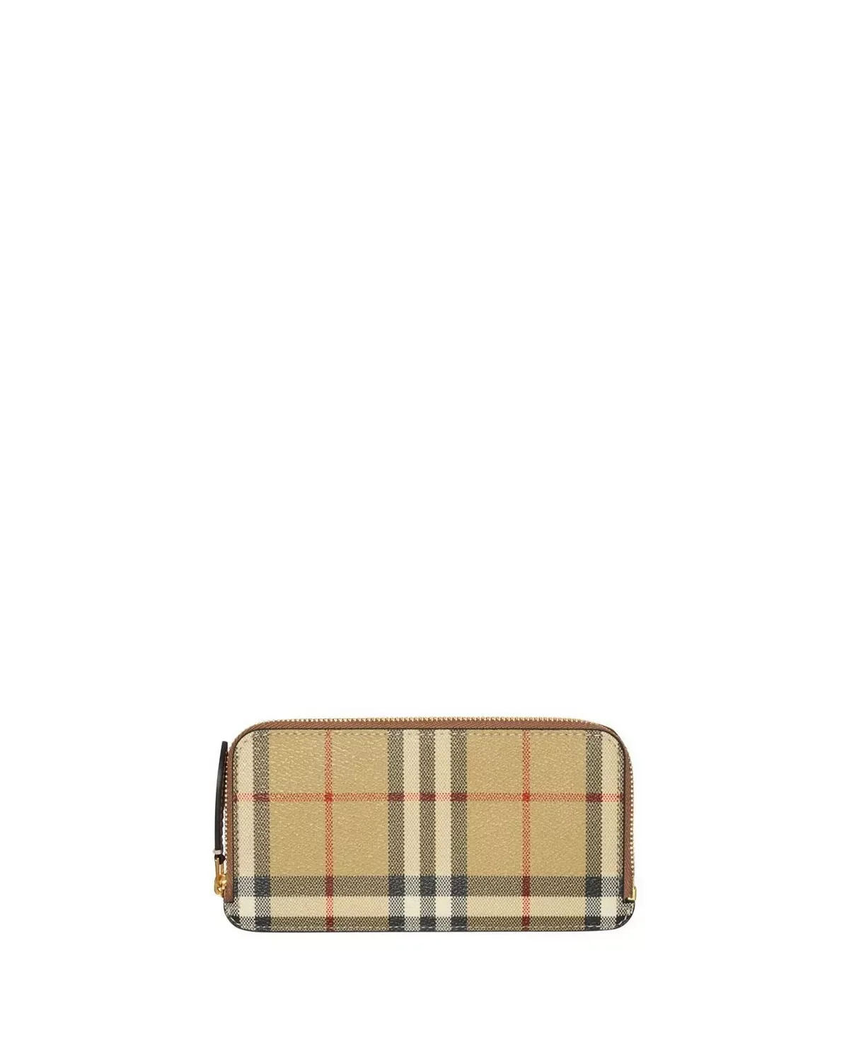 Large Check Zip Card Case - 1