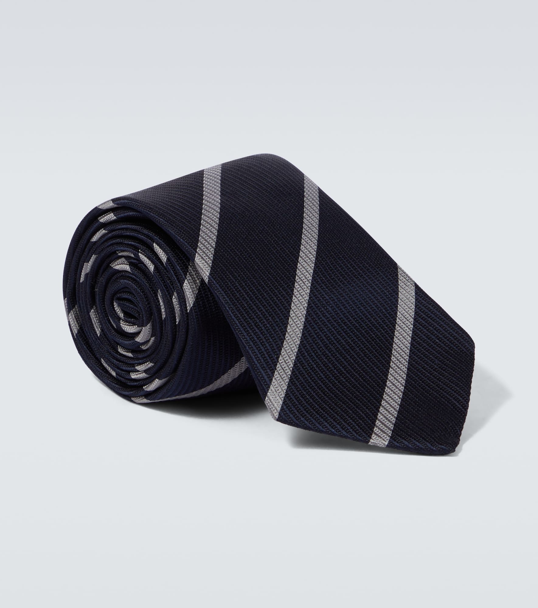 Striped silk tie - 1