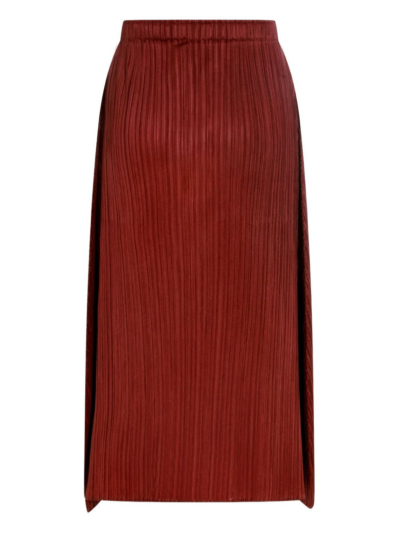 Pleats Please Issey Miyake pleated midi skirt outlook
