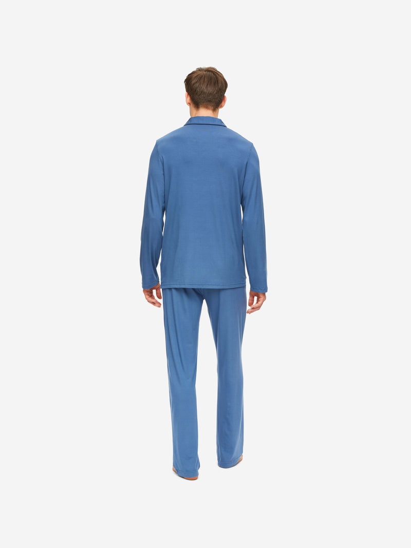 Men's Pyjamas Basel Micro Modal Stretch Storm Blue - 5