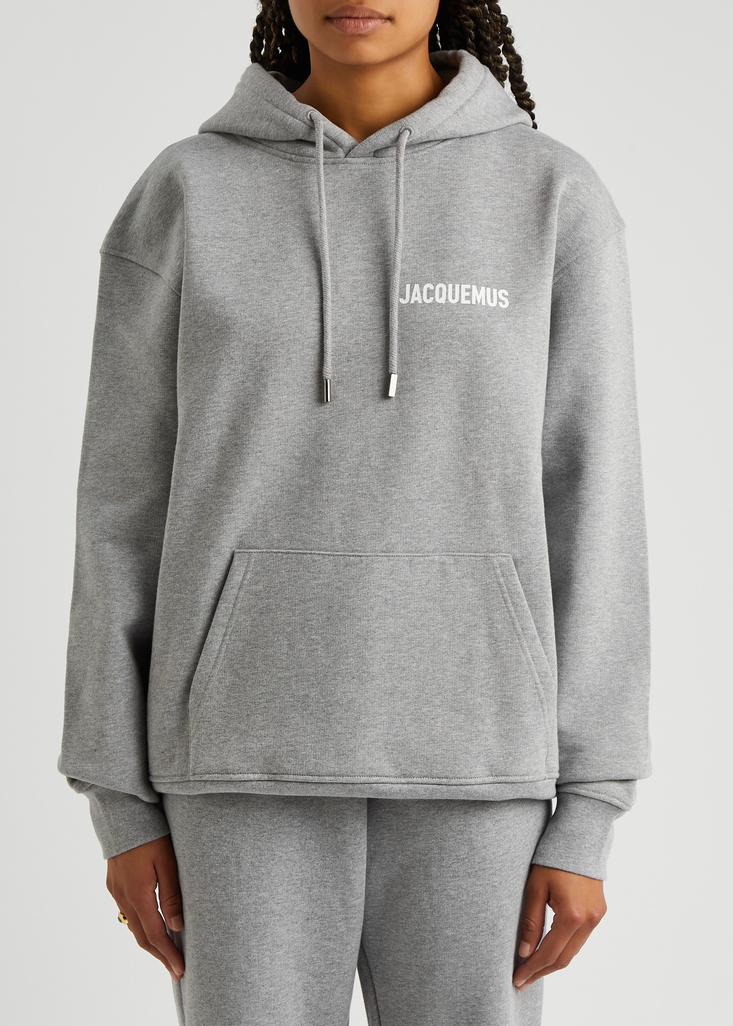 Hooded logo cotton sweatshirt - 2