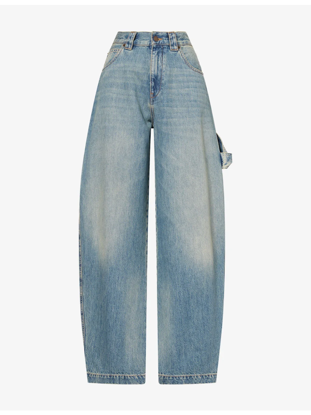 Audrey Barrel-Leg Carpenter Denim Jeans - 1
