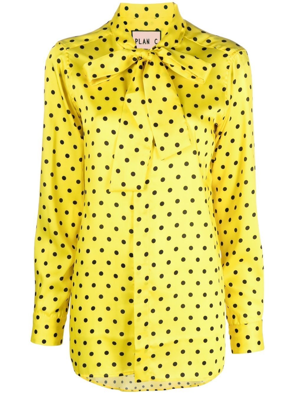 polka-dot print blouse - 1