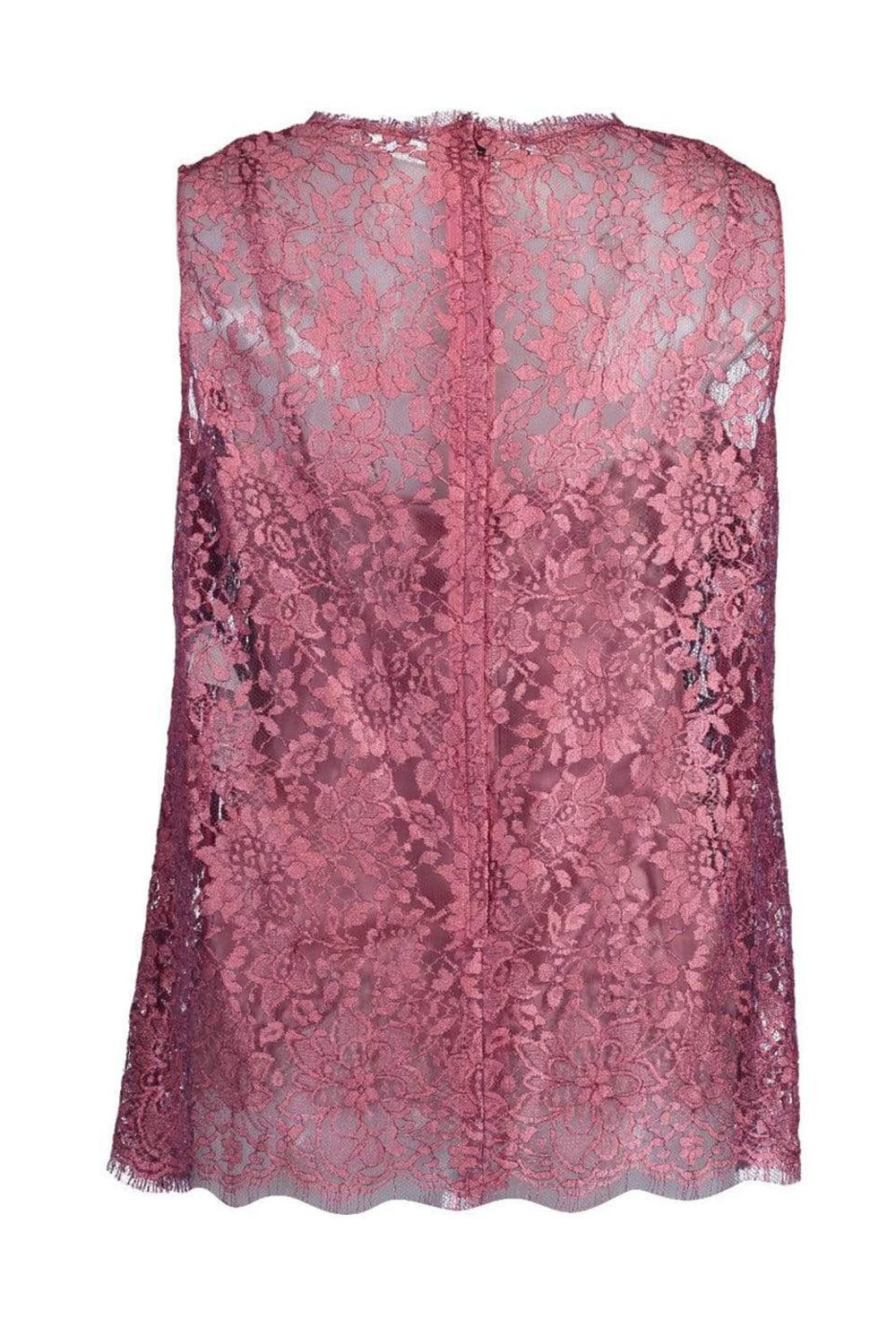 Sleeveless Lace Lame Cami Top - 3
