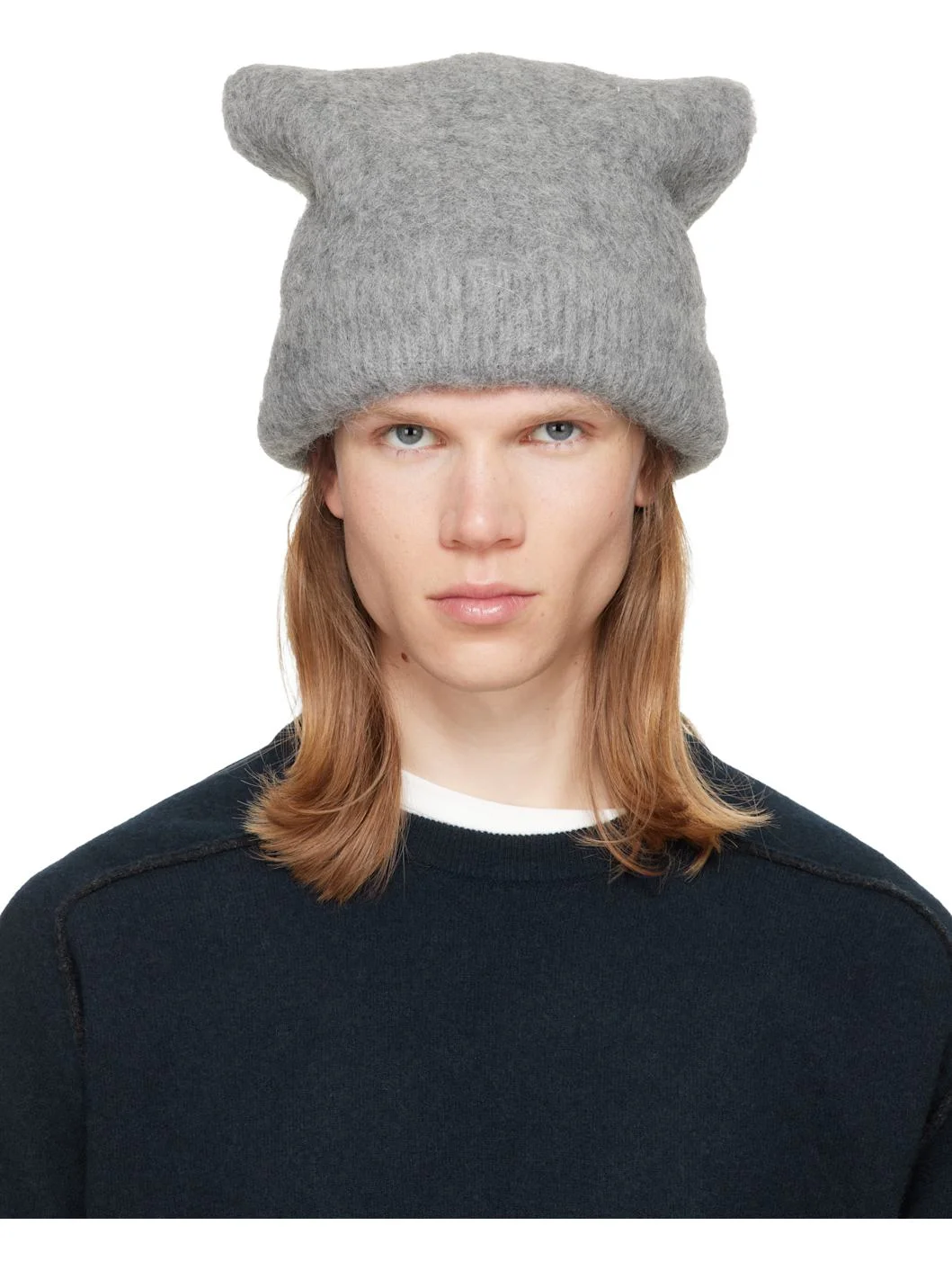 Gray Wool Beanie - 1