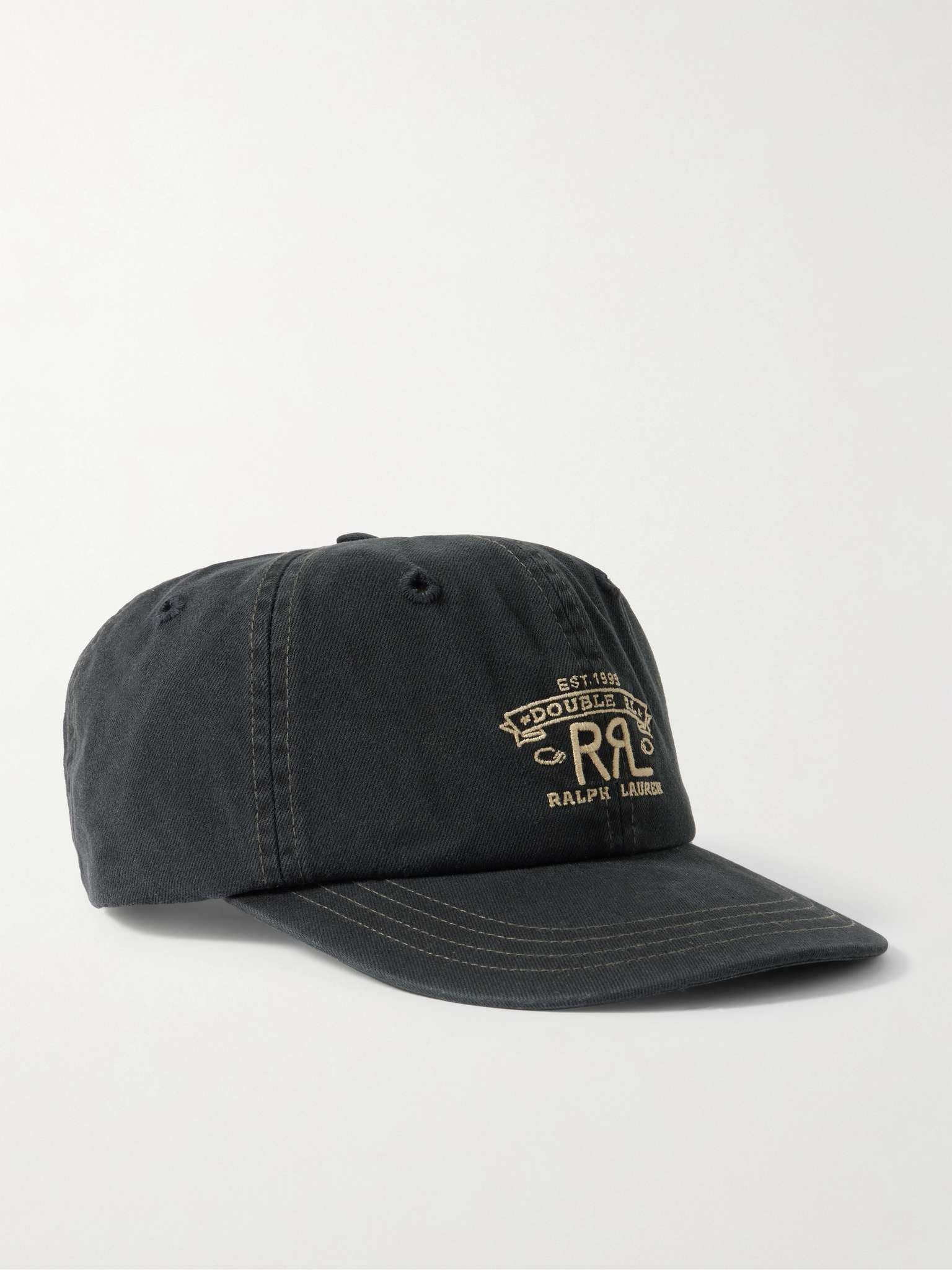 RRL Est.1993 Logo Ball Cap RRL Ralph Lauren Double RL big logo cap