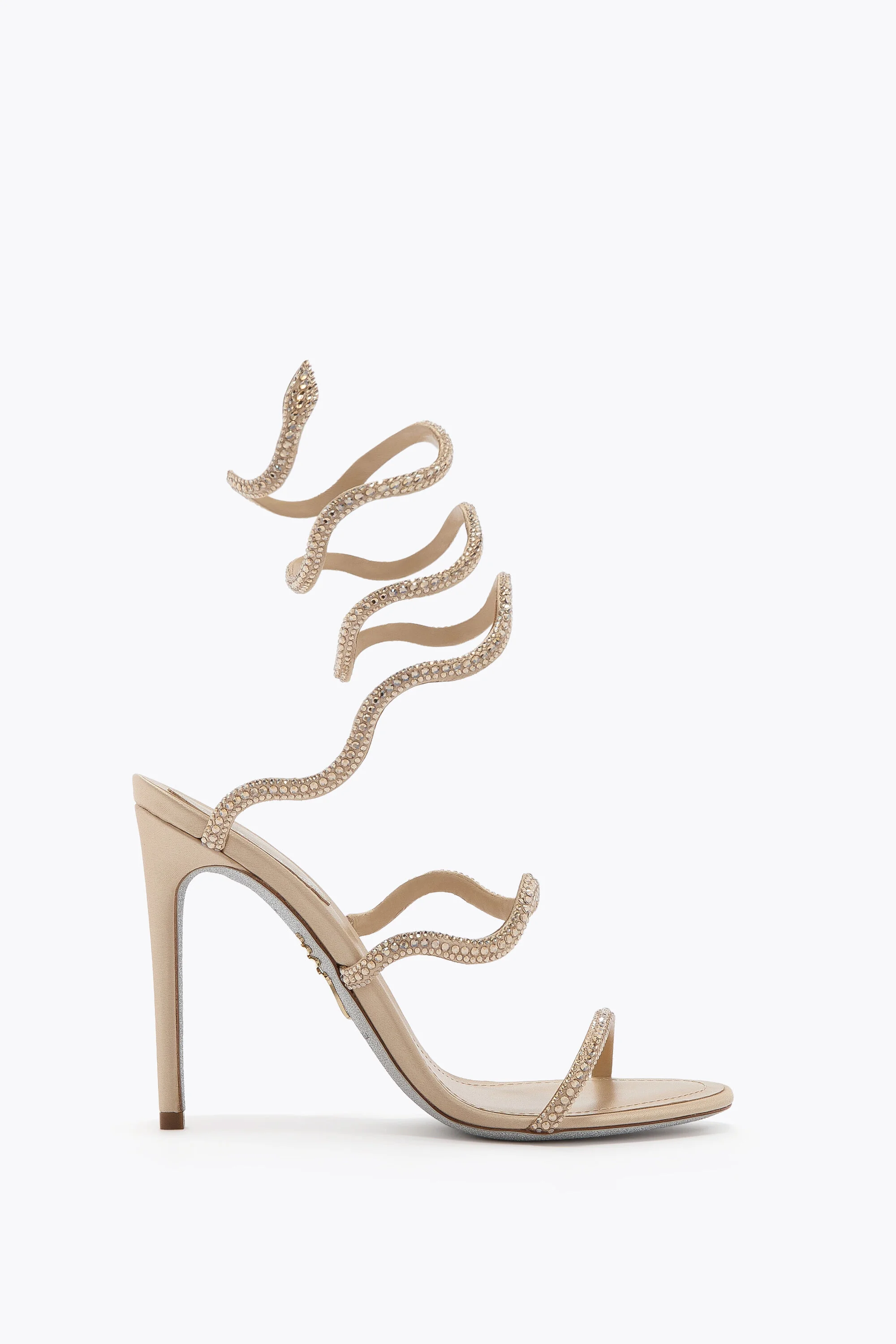 ONDA SANDAL BEIGE SATIN/G.SHADOW STRASS SANDAL - 1