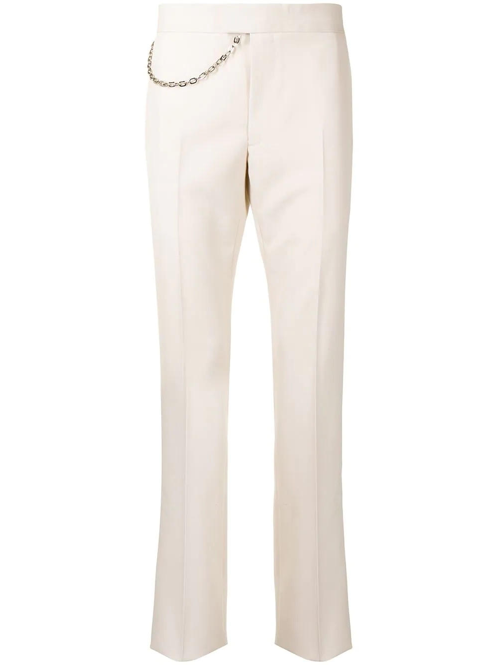 chain-link tailored trousers - 1