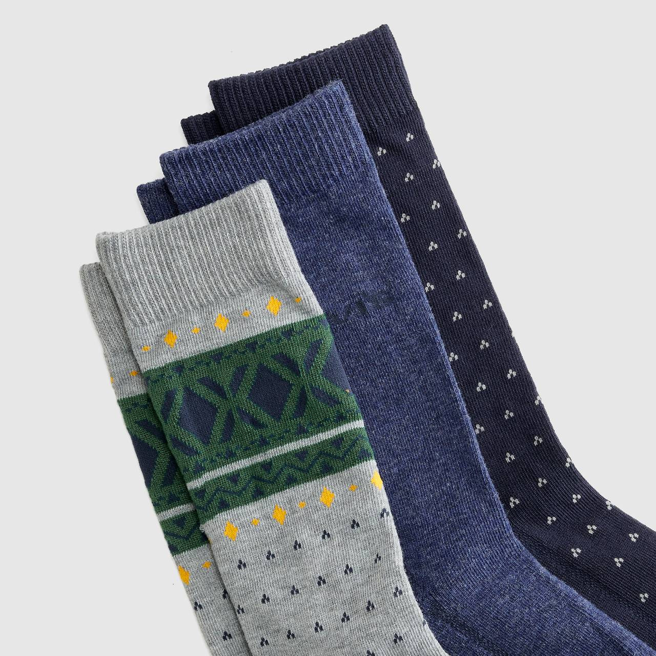 REGULAR CUT FAIR ISLE SOCKS (3-PACK) - 2