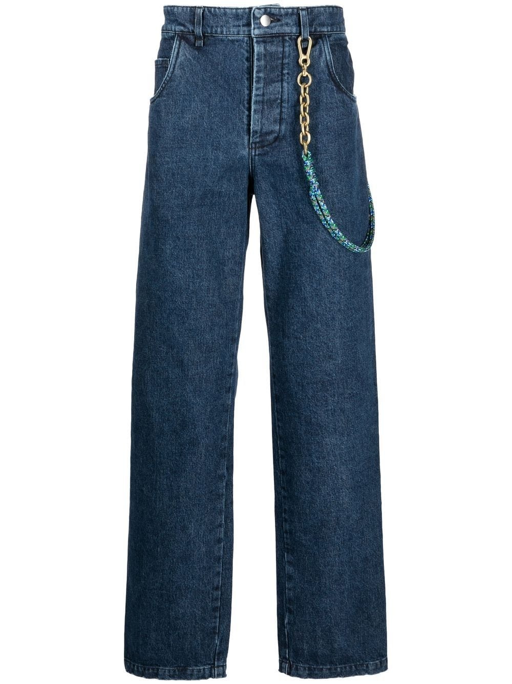 high-waisted wide-leg jeans - 1