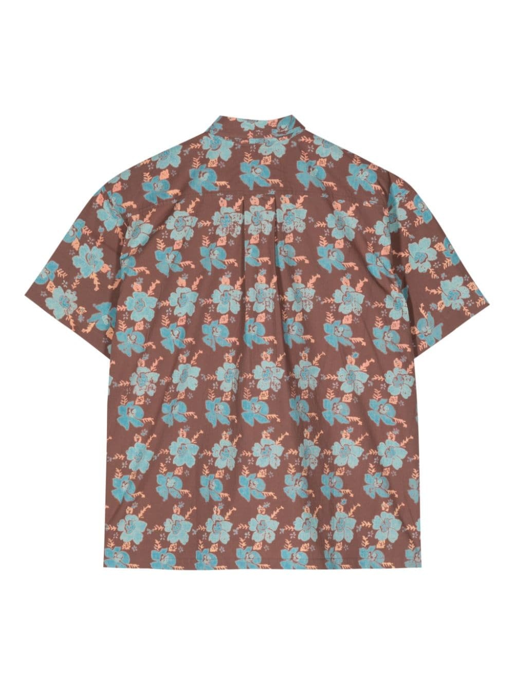 floral-print cotton shirt - 2
