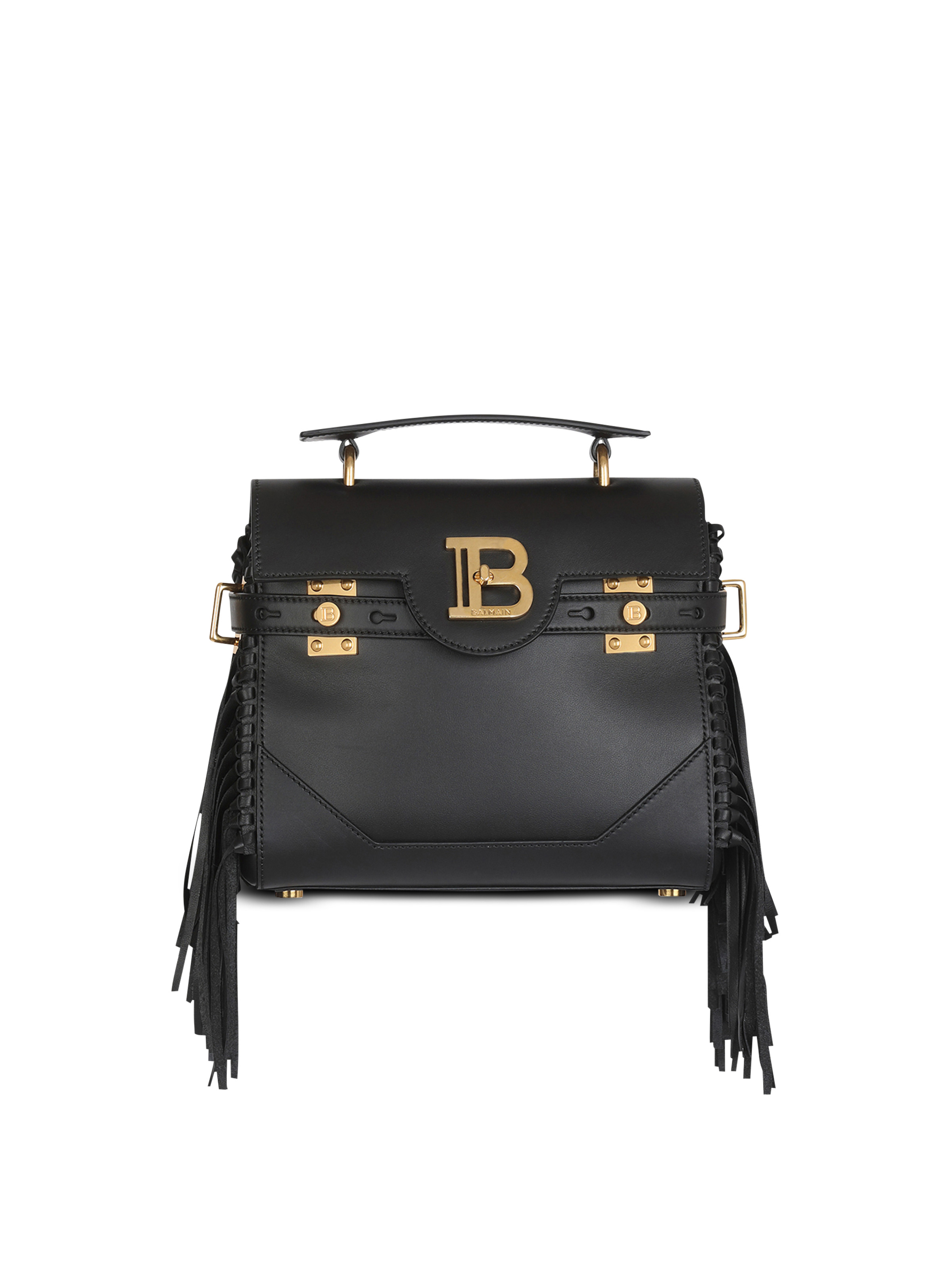 Smooth leather B-Buzz 23 bag with fringe - 1