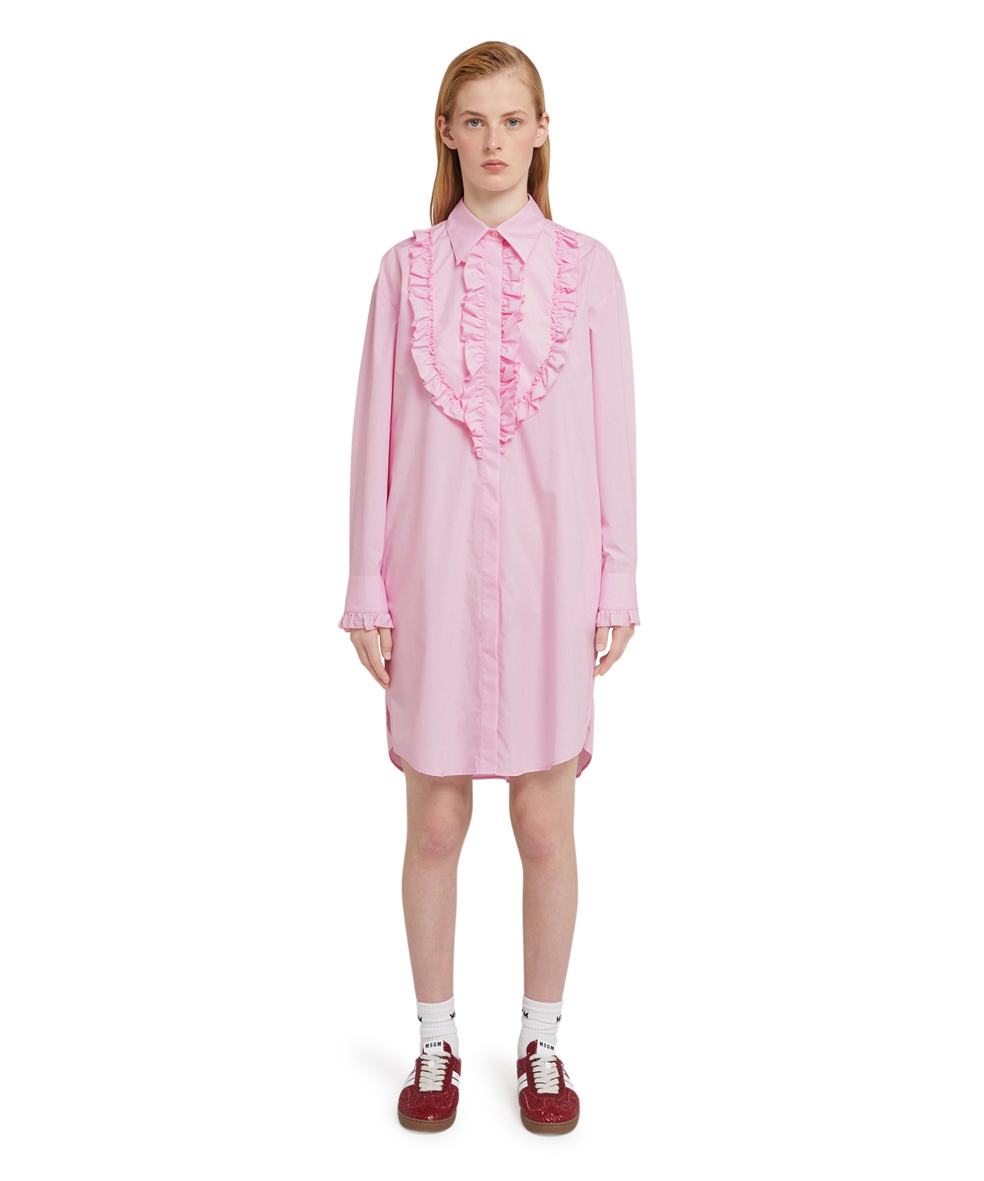 Poplin cotton chemisier shirt dress - 2