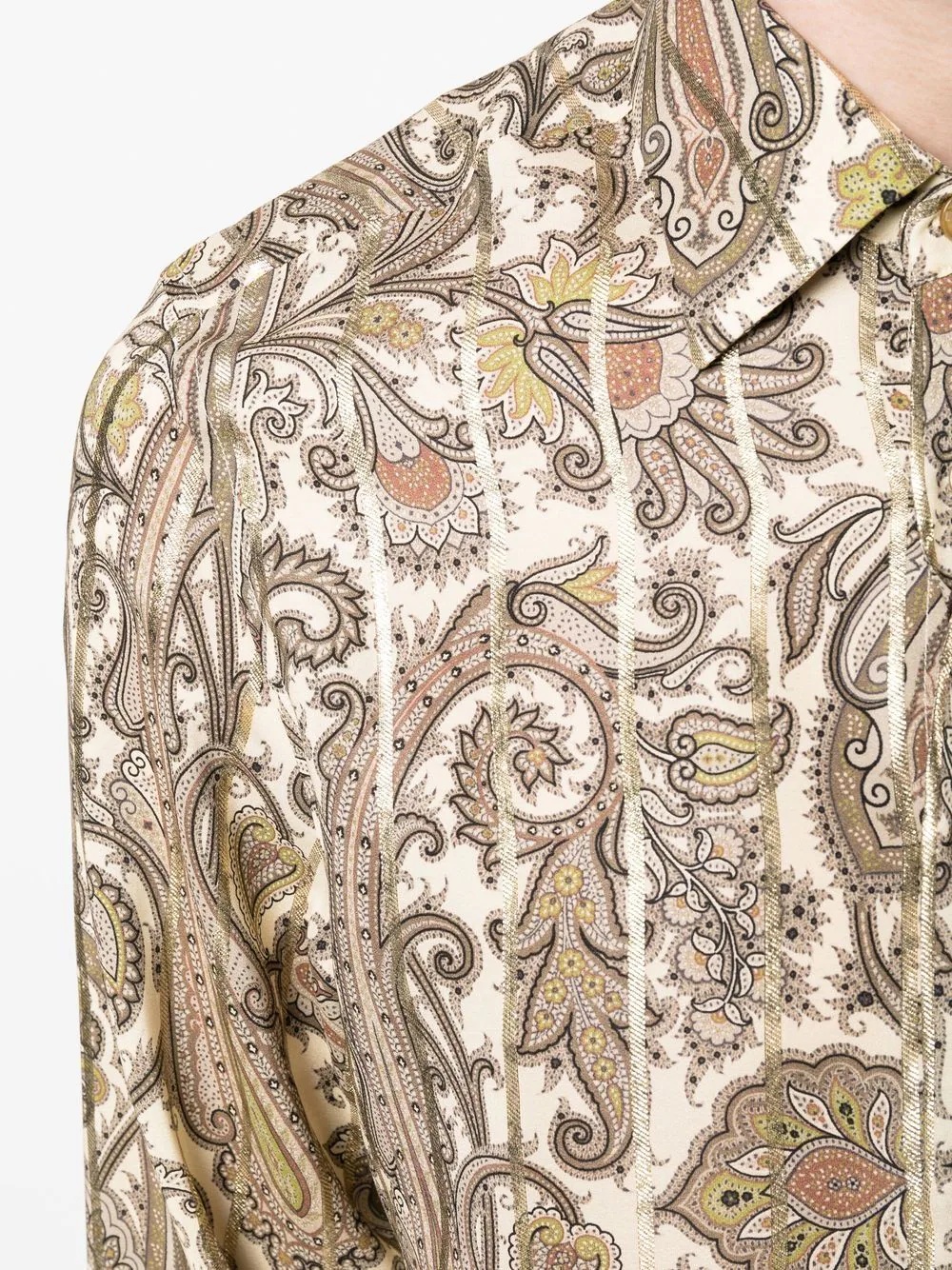 paisley-print long-sleeve shirt - 5