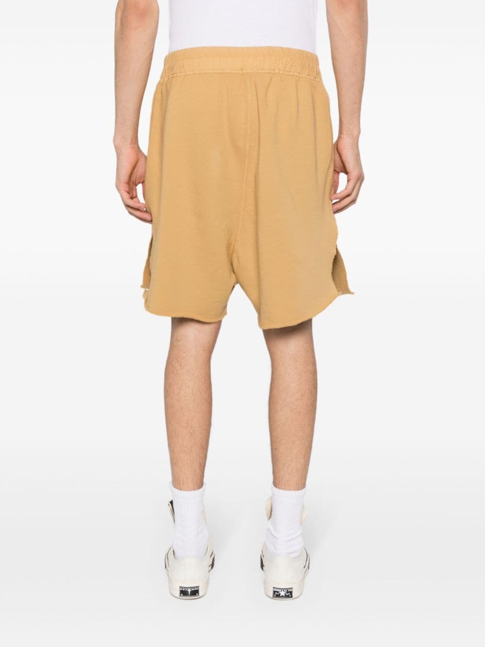 drop-crotch cotton shorts - 4