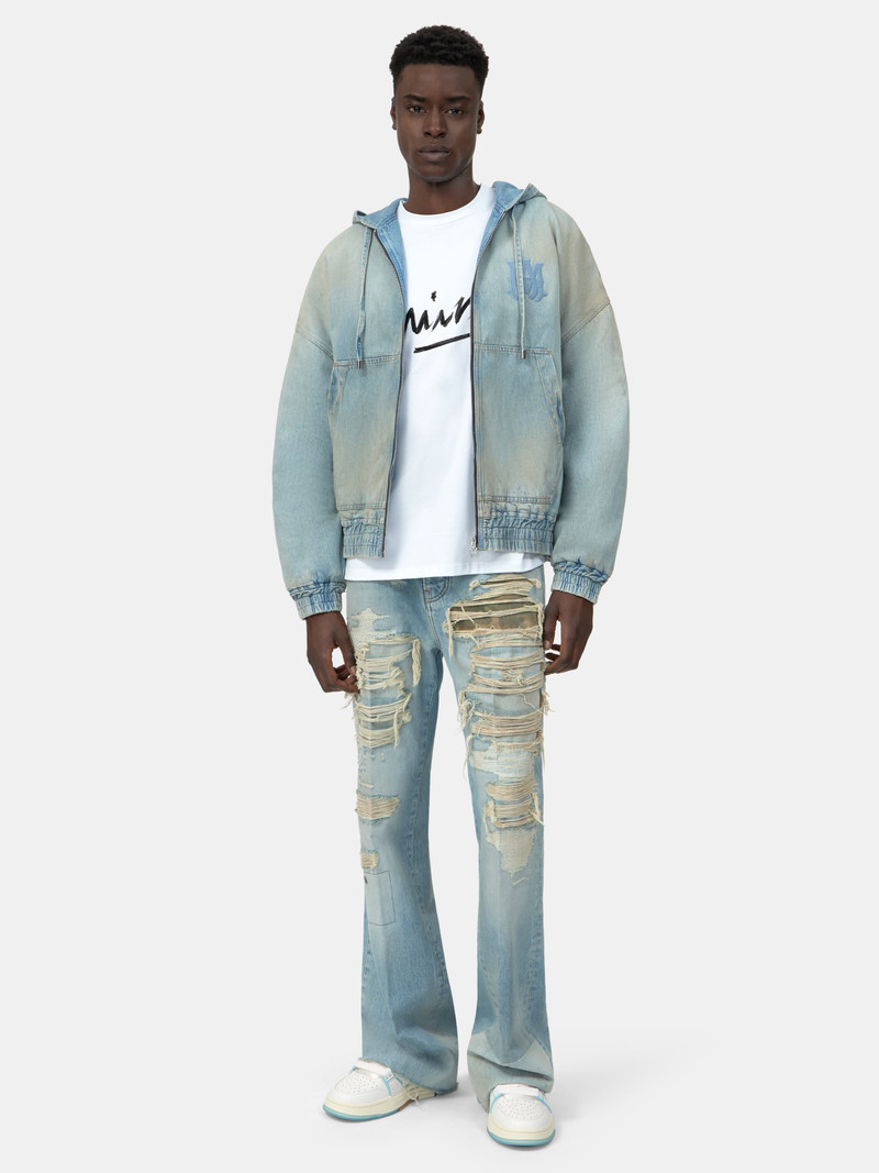 AMIRI CAMO REPAIR BOOT CUT JEAN outlook