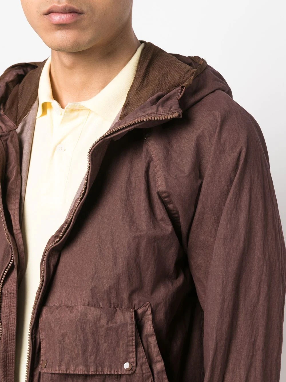 goggle-detail hooded jacket - 5