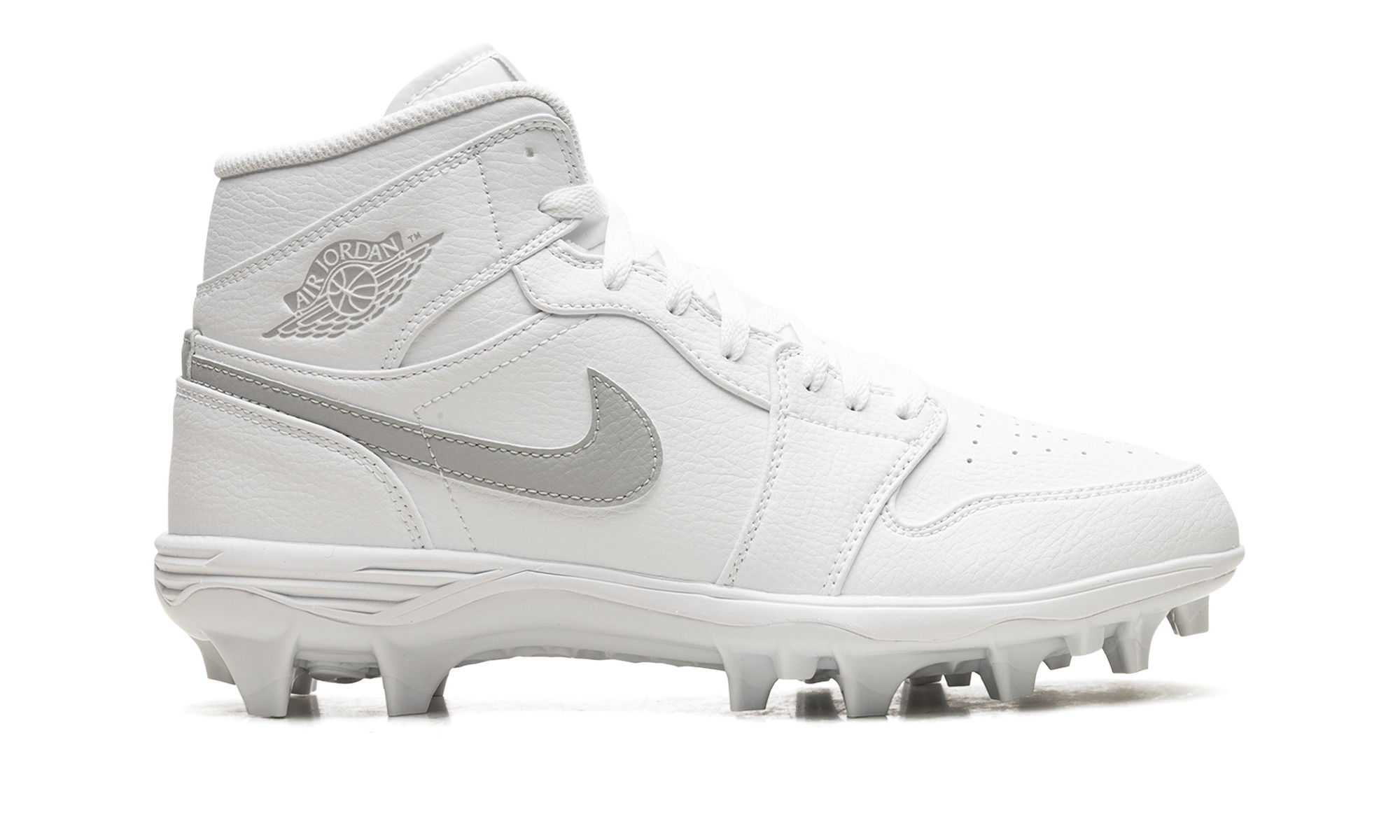 Jordan 1 Mid TD Cleat "White Grey Fog" - 6