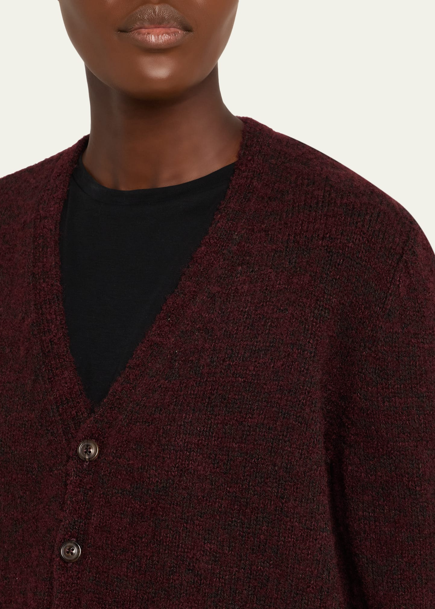 Gauge 5Tv Interference Two Tones Cardigan - 5