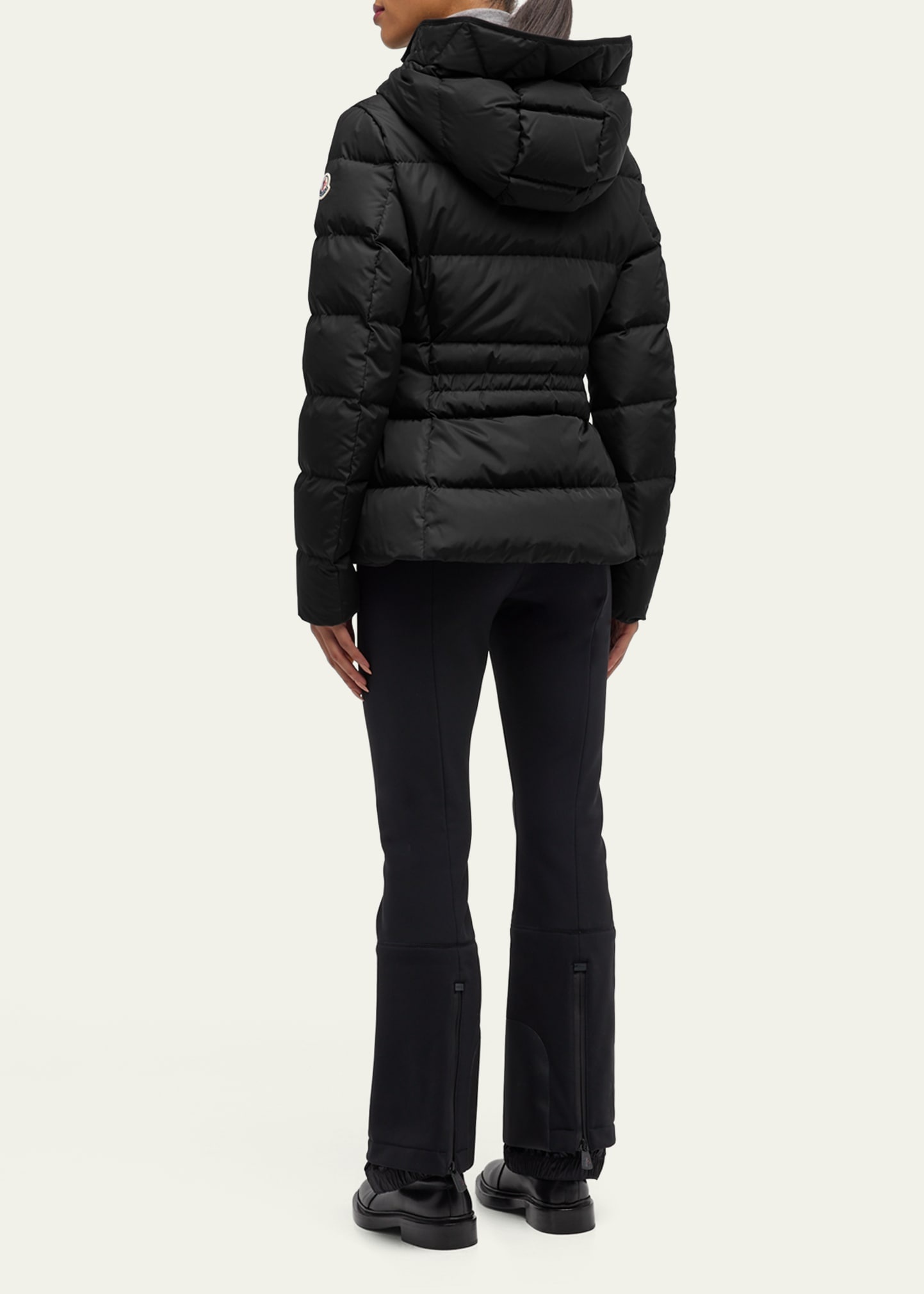 Avoce Hooded Puffer Jacket with Elastic Belt - 3