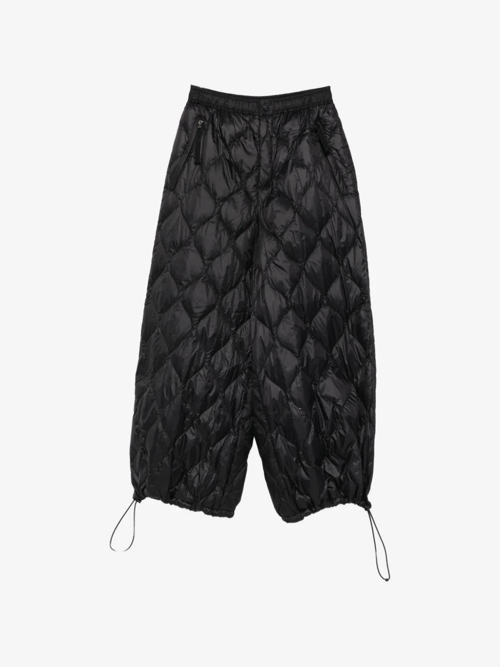 quilted cropped trousers - 1