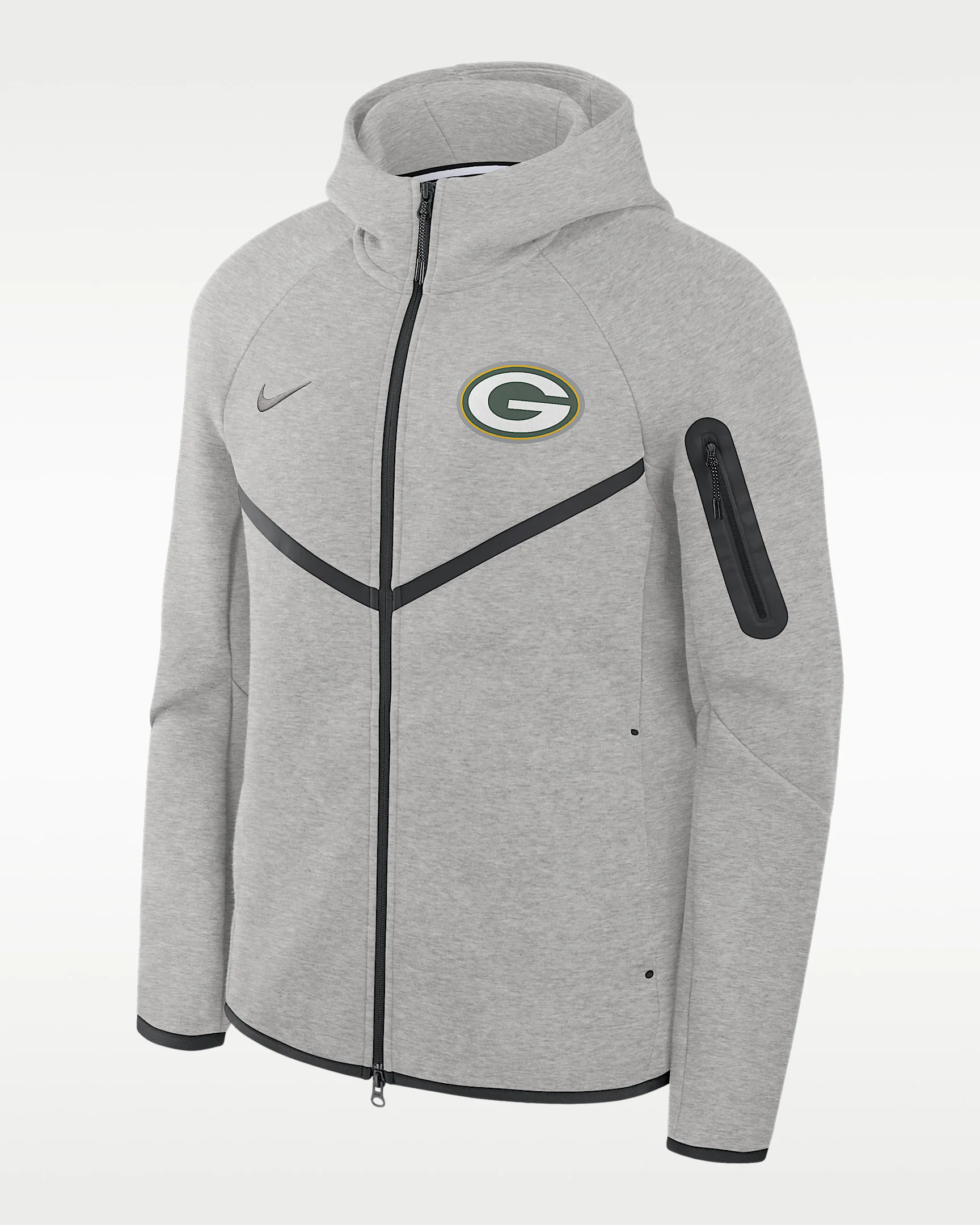 Green Bay Packers Tech Fleece Windrunner Men's Nike NFL Full-Zip Hooded Jacket - 1