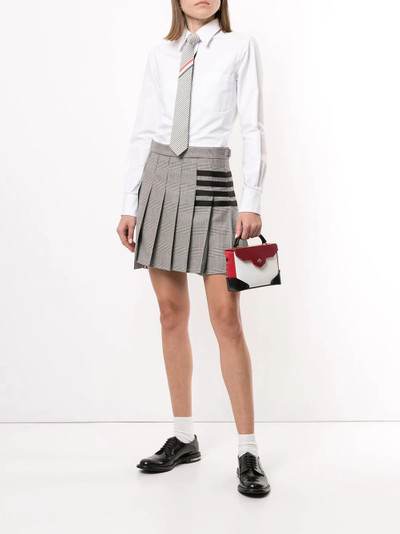 Thom Browne check print pleated skirt outlook