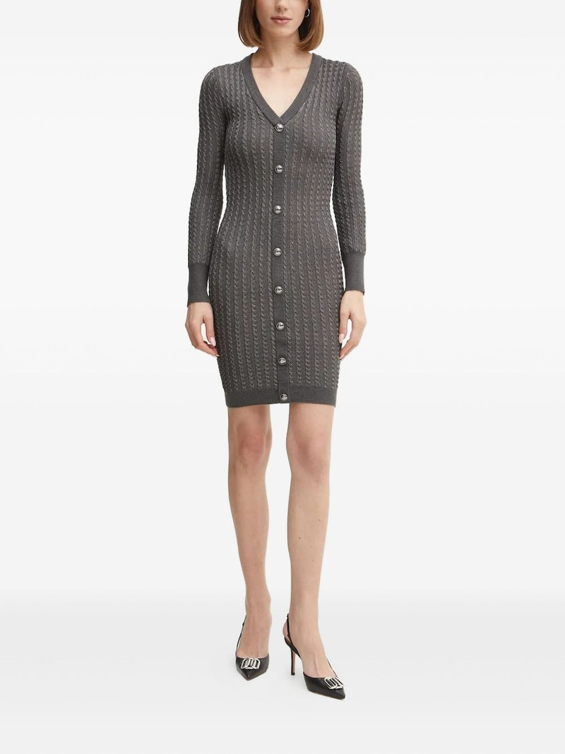 cable-knit button-front midi dress 1