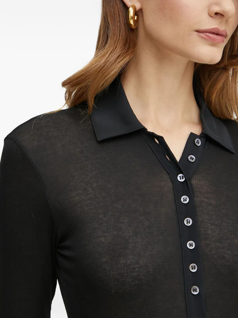 long-sleeve polo-collar body 4
