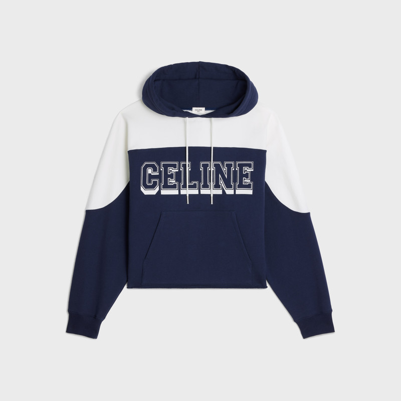 Two-tone Celine hoodie in cotton fleece 1