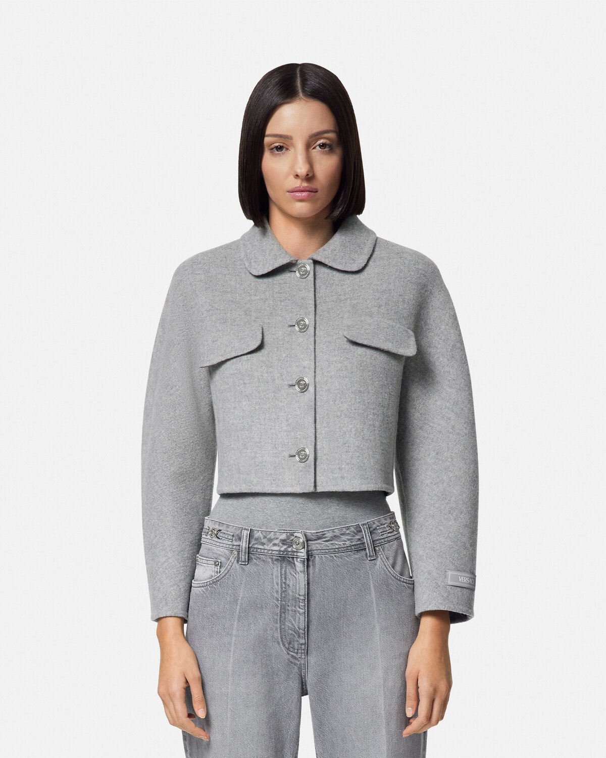 Barocco Cashmere-Blend Crop Jacket - 4