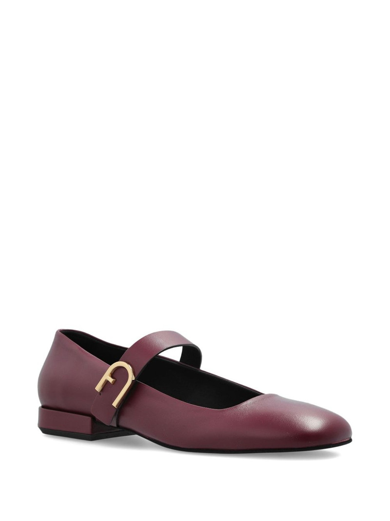 FURLA buckle-strap ballerina shoes outlook
