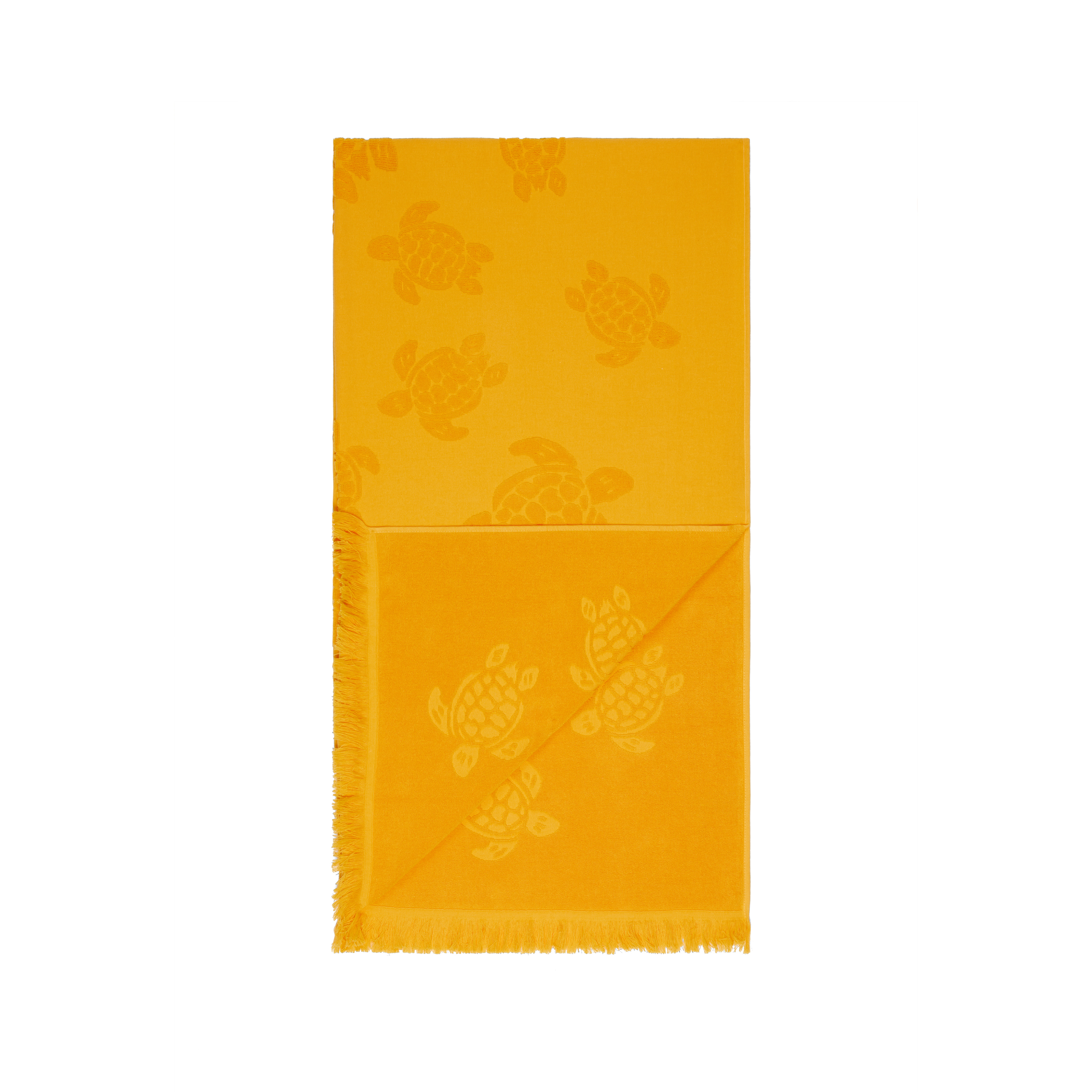 Beach Fouta in Organic Cotton Turtles Jacquard - 2