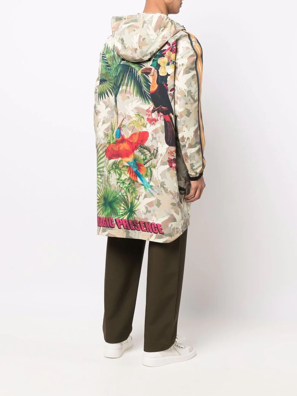 floral camouflage-print coat - 2