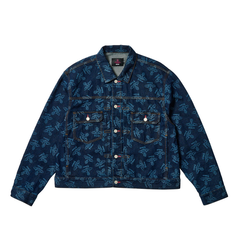 PALACE VIVIENNE WESTWOOD DENIM JACKET INDIGO - 1