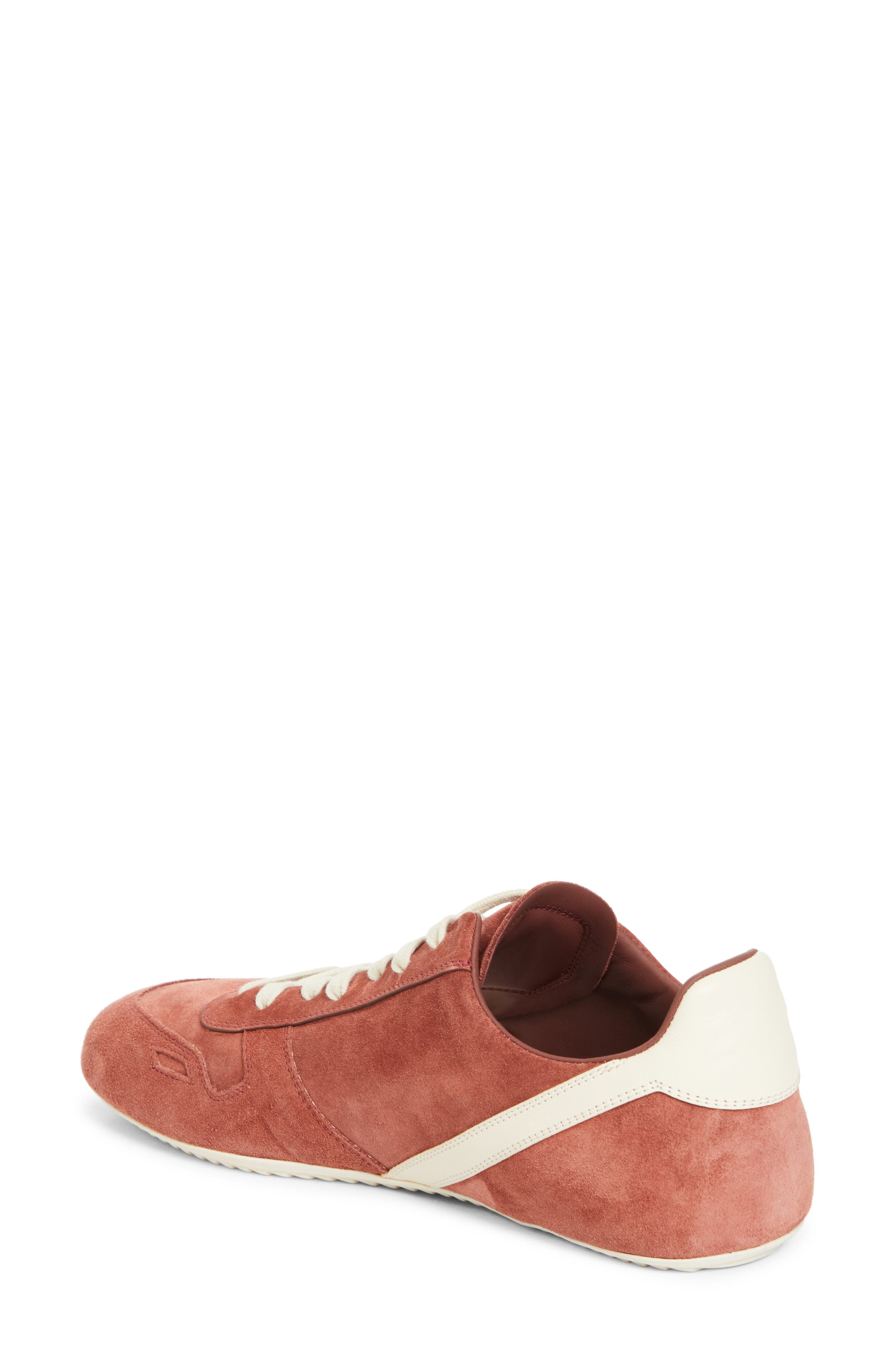 Rick Owens Minimal Low Top Sneaker in Rosewood/Milk/Milk at Nordstrom - 2