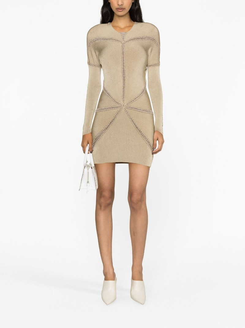 ISA BOULDER Ray whipstitch minidress outlook