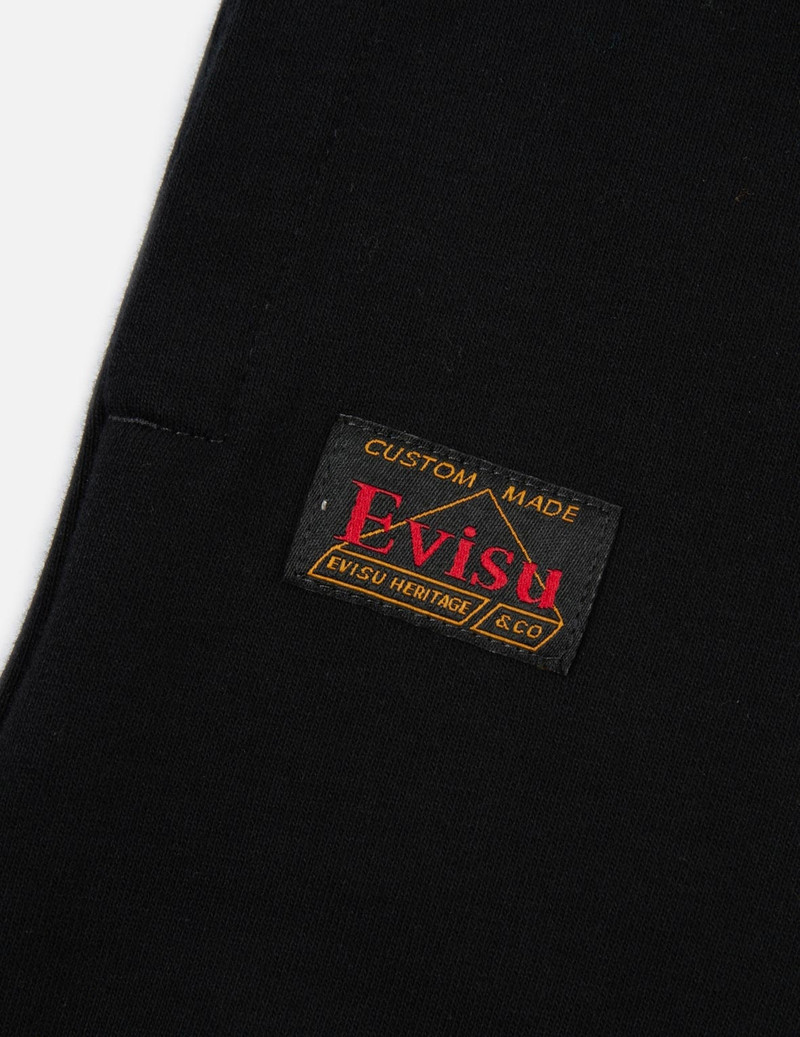 KAMON AND LOGO PRINT SWEAT SHORTS 8