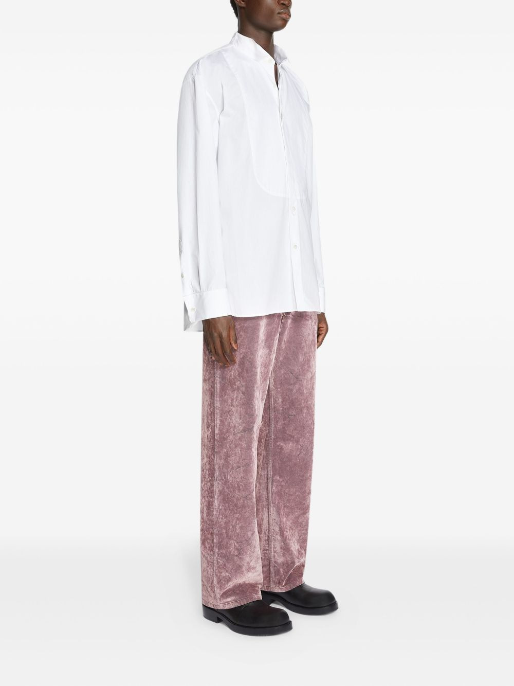 tuxedo panelled shirt - 3