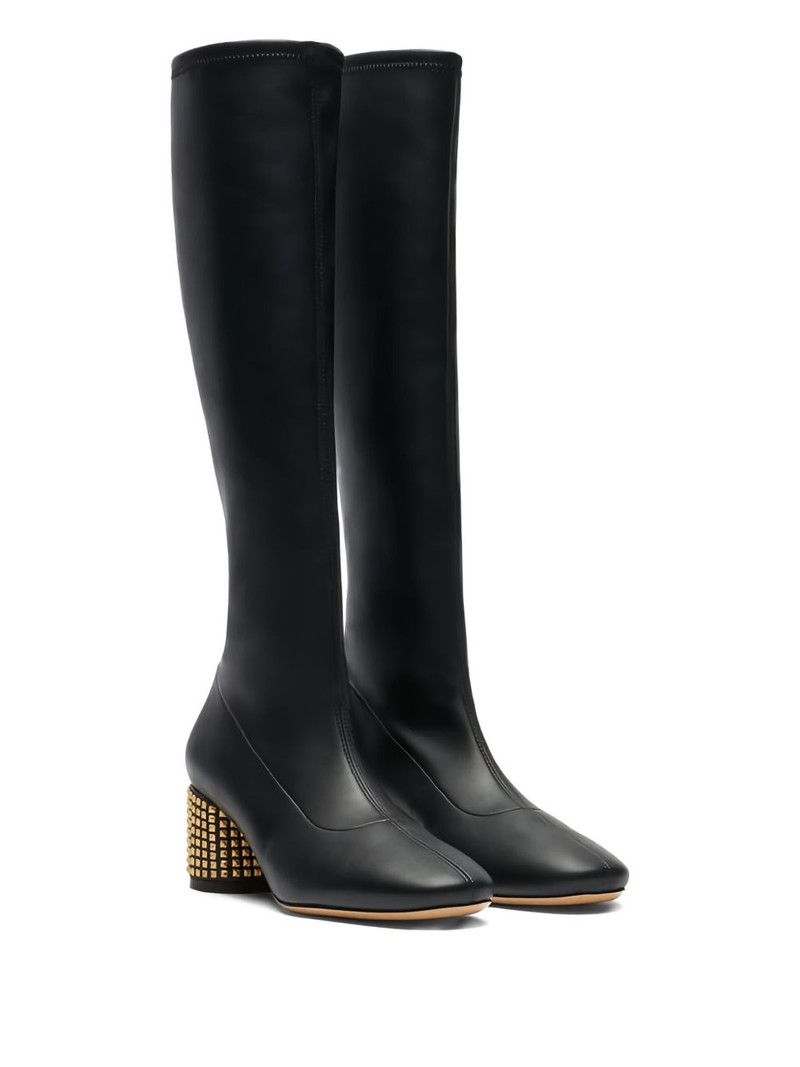 CASADEI 50mm leather knee-high boots outlook