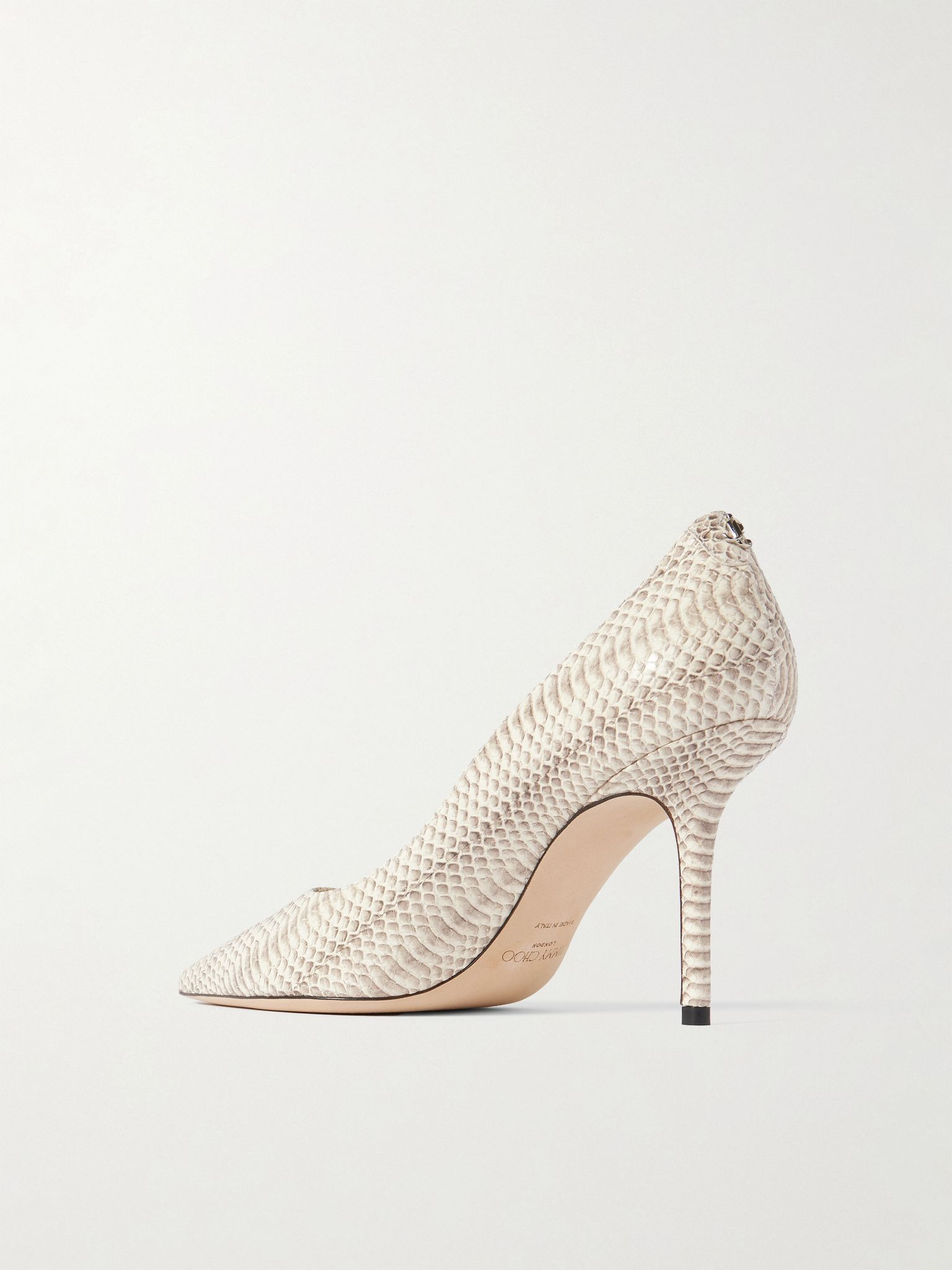 Love 85 snake-effect leather pumps Snake print - 3