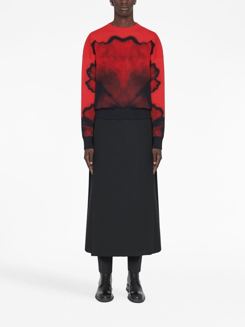 Alexander McQueen Ink Flower jumper outlook