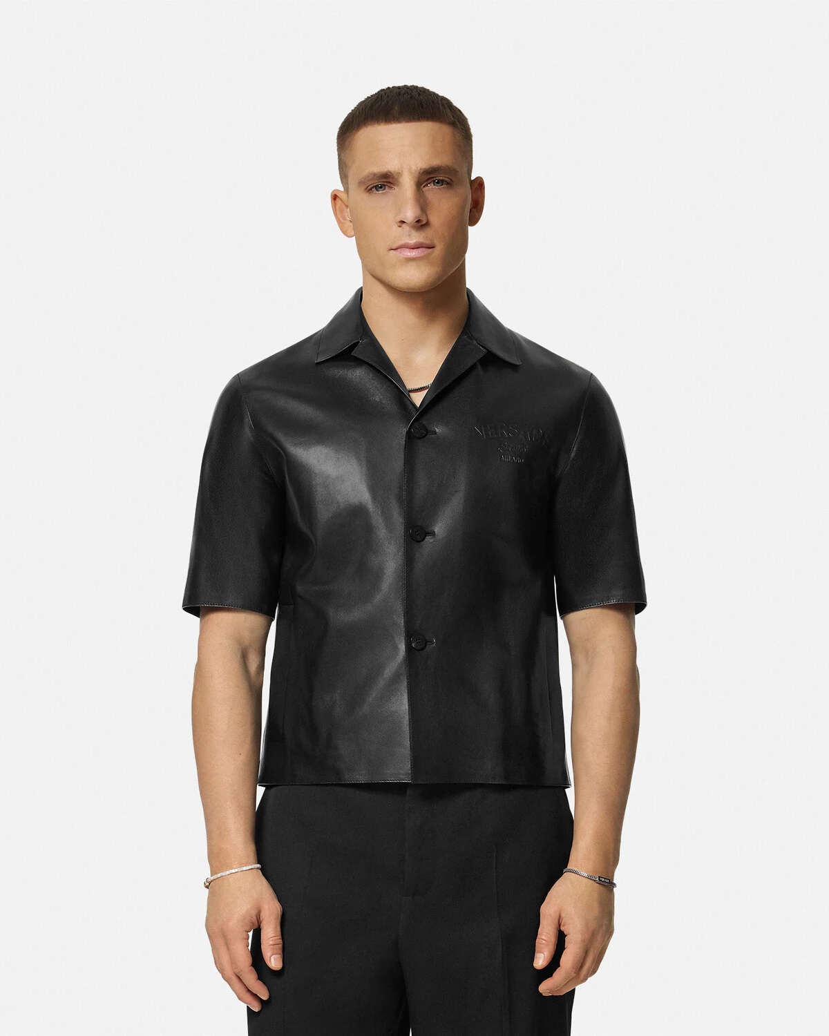 Leather Blouson Overshirt - 4
