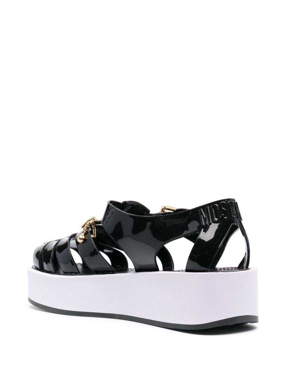 flatform caged sandals - 3