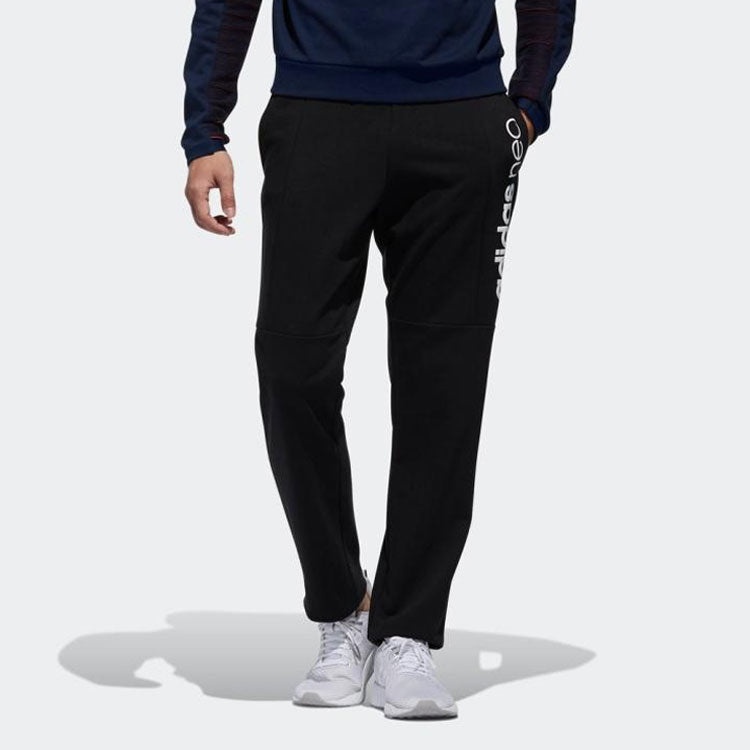 adidas neo Casual Sports Knit Long Pants Black DM2174 - 3